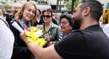 Göztepe sakinlerinden Başkan Mutlu’ya sevgi seli