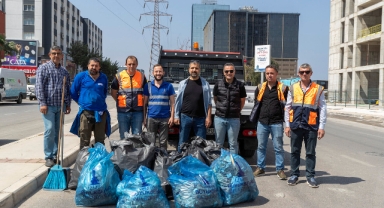 İzmir'de her gün 850 işçi 2 bin kilometrelik güzergahı temizliyor