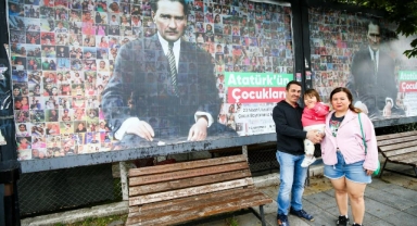 Karşıyaka'da 23 Nisan'a özel tasarım: 