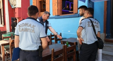 Konak zabıtasından sıkı denetim