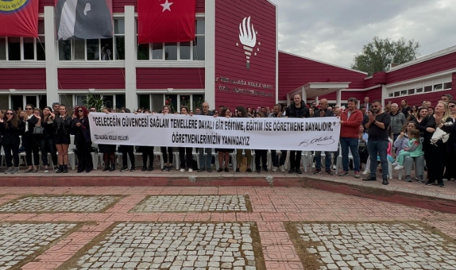 Velilerden özel okul yönetimine protesto: Öğretmenlerimizin yanındayız