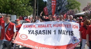 Başkan Eşki işçilerle yürüdü