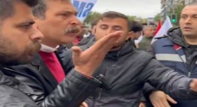 Erkan Baş’tan polise tepki: “Bağırma” 