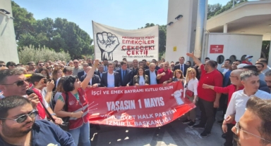 İzmir'de 1 Mayıs kutlamaları başladı... CHP'li Yücel'den Taksim çıkışı 