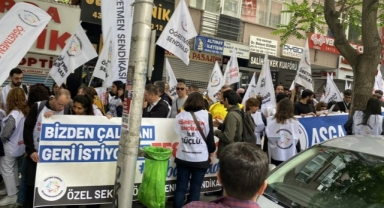 Özel sektör öğretmenleri bir araya geldi: “Patronların Bakanı Yusuf Tekin istifa”