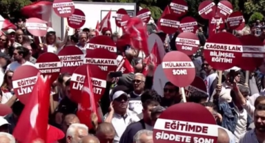 Saraçhane'de eğitim mitingi