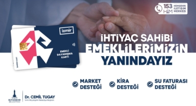 Başkan Tugay açıkladı: Büyükşehir'den emeklilere su faturası, market ve kira desteği