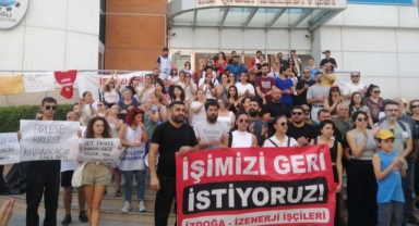 Bayramda bir araya geldiler... Çiğli'de işçi direnişi
