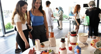 Bornova’da kursiyerlere özel sergi