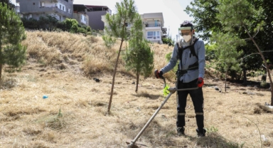 Buca'da yangın riskine karşı kosa önlemi