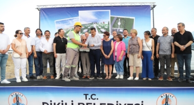 Dikili’de düğün salonu temeli atıldı