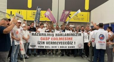 TİS krizi büyüyor: İzBB'li memurlar hollere girdi 
