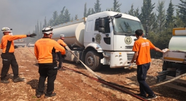 Buca Belediyesi'nden yangın mesaisi