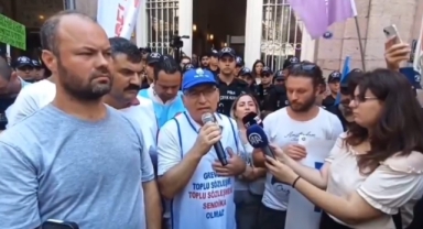 Büyükşehir'de TİS krizi sürüyor: 'Randevu alana kadar buradayız!'