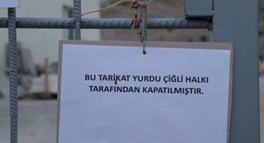 Çiğlililer, tarikat yurdunun kapısına mühür vurdu