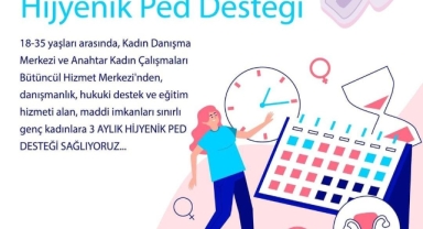İzmir Büyükşehir'den hijyenik ped desteği