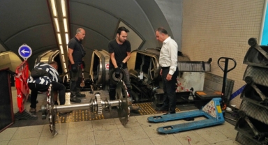 Üçyol kazası sonrası merdivenlere kapsamlı bakım