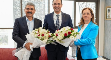 Başkan Ferdi Zeyrek, DİSK’i konuk etti