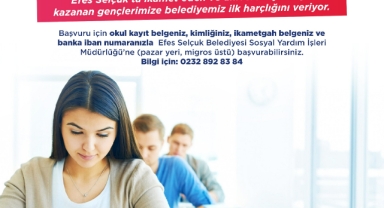 Efes Selçuk Belediyesi’nden yeni üniversiteli gençlere destek 