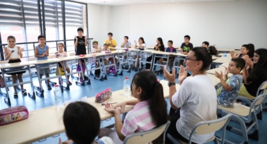 Konaklı çocuklar eğlenerek öğreniyor