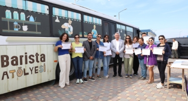 Güzelbahçe’de Barista Kursu sertifikaları dağıtıldı