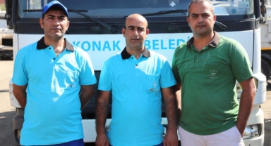 Konak Belediyesi işçilerinden örnek davranış