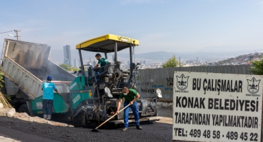 Konak’ın yolları yenileniyor: Asfalt çalışmaları hızlandı
