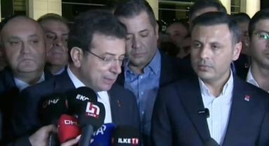 İmamoğlu, Çağlayan Adliyesi önünde: İçi boş iddianamelerle itibar suikastı yapılıyor