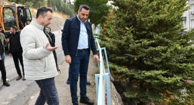 Çiğli’de heyelan bölgesine hızlı müdahale