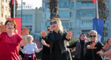 Konaklı kadınlar açık havada zumba ile stres attı