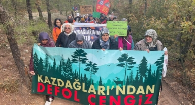Yaşam savunucuları ağaç kıyımına karşı Çanakkale'de