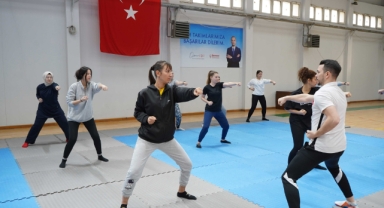 Bornova’da kadına karşı şiddetle mücadeleye destek: 'Kadınlara Savunma Eğitimi'