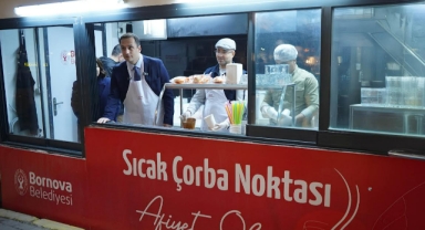 Bornova’da soğuk kış günlerinde içleri ısıtan hizmet