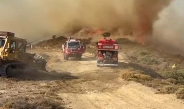 Küçükbahçe’de yangın alarmı: Ekipler, alevlerle mücadele ediyor