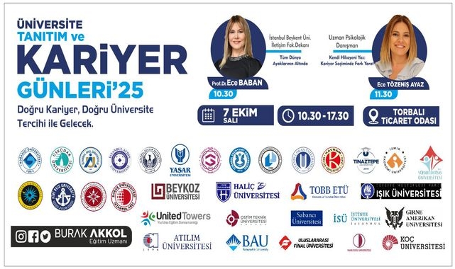 3'üncü üniversite tanıtım ve kariyer günleri Torbalı’da düzenlenecek