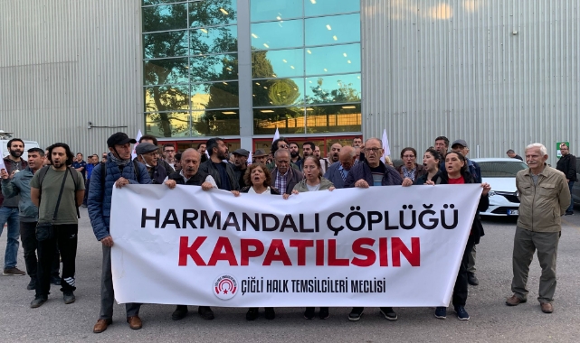 Çiğlililer'den İzBB Meclis önünde eylem: Halkın sağlığı hiçe sayılmıştır!