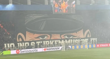 Tartışmalı pankart için ilk açıklama geldi: Üzerinde çok durmamak gerekir!