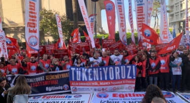 İzmir’de kamu emekçileri yoksulluğa karşı ses yükseltti!