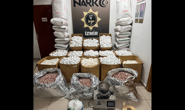 İzmir'de rekor narkotik operasyonu: Tek seferde 2 milyondan fazla uyuşturucu hap!