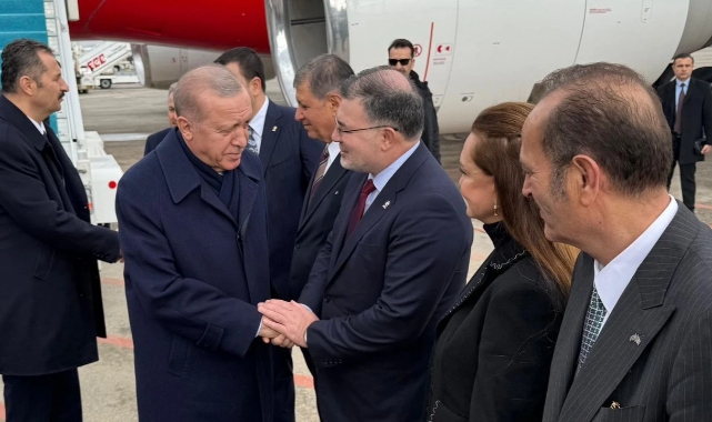 Cemil Tugay, Cumhurbaşkanı Erdoğan'ı karşıladı!