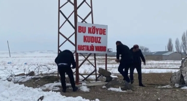 Kömürlü Köyü, karantinaya alındı!