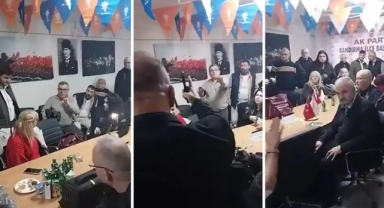 AKP ilçe toplantısında gerginlik: Masayı yumrukladı, tehditler savurdu!