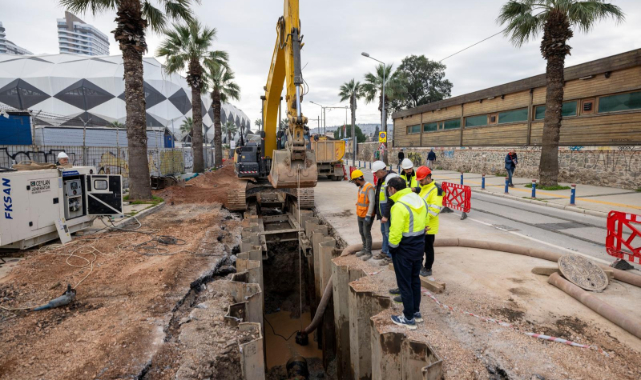 Alsancak’ta dev altyapı çalışması
