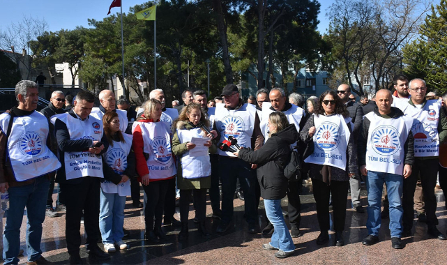 Buca Belediyesi'nde çalışan memurlar iş bıraktı!