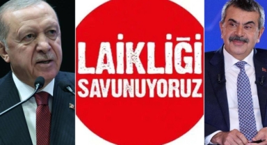 Erdoğan tepki gösterdi, Bakan Tekin, 'laiklik bildirisini' yargıya taşıdı!