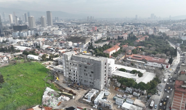 Eşrefpaşa Hastanesi’nin yeni binasında sona doğru