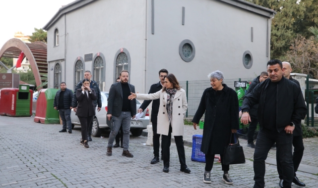 Karşıyaka’nın açık hava kent müzesi rotaları netleşti, Başkan Ünsal sahada inceledi