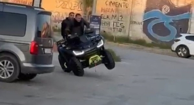 ATV ile akrobatik hareketler yapan sürücüye dev ceza!