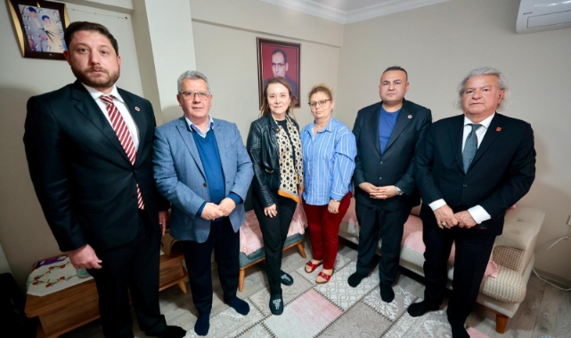 Başkan Mutlu’dan şehit eşine anlamlı ziyaret