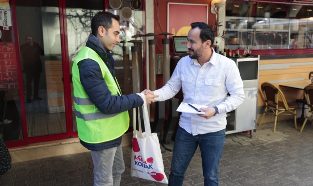 Konak’ta sıfır atık için esnafla iş birliği